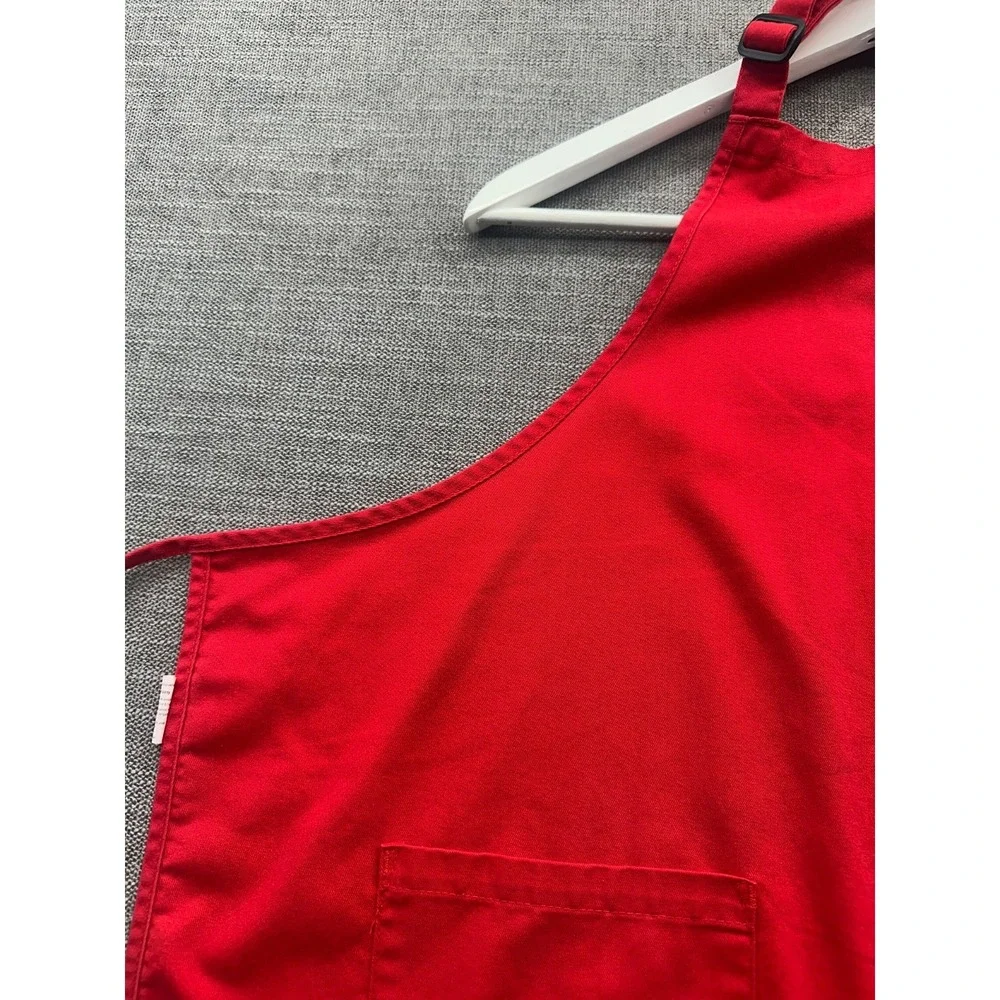 Starbucks Coffee Barista Apron‎ Unisex Red Cotton Holiday Christmas Siren Logo